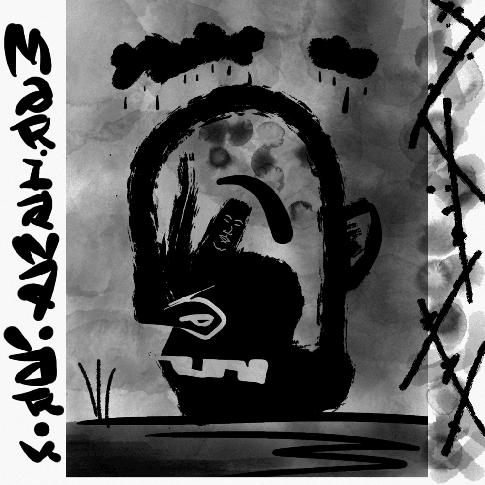 Album cover art for "mariana.árok" by Azahriah