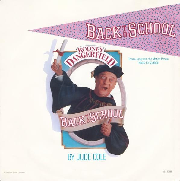 Album cover art for "Back to School" by Jude Cole