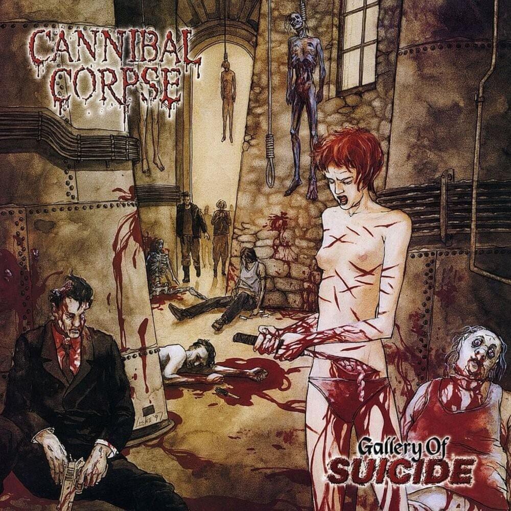 Album cover art for "Gallery of Suicide" by Cannibal Corpse