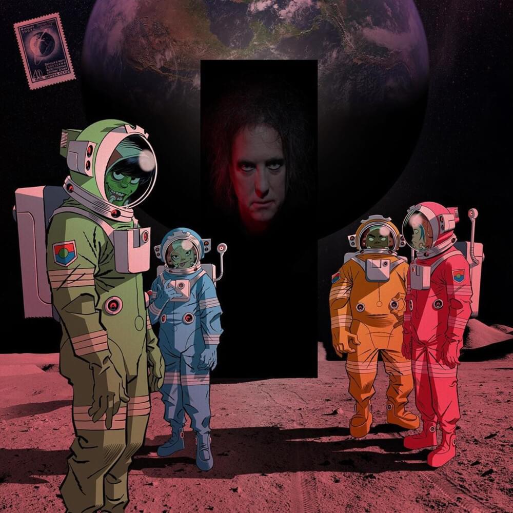 Album cover art for "Strange Timez (Robert Smith AURORA Remix)" by Gorillaz & Robert Smith