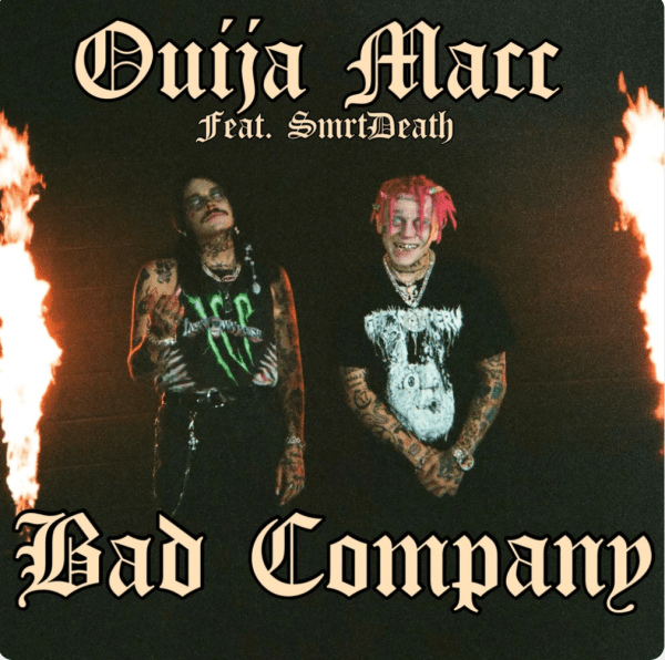 Album cover art for "Bad Company" by Ouija Macc & ​​Smrtdeath