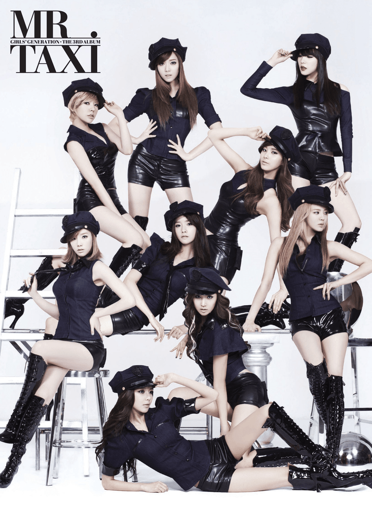 Album cover art for "MR.TAXI (Korean Version)" by Girls’ Generation (소녀시대)