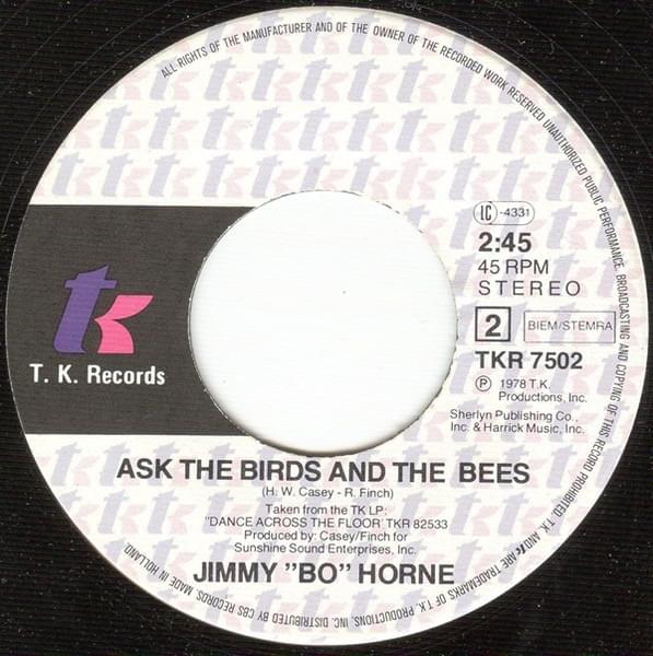 Album cover art for "Ask the Birds and the Bees" by Jimmy “Bo” Horne