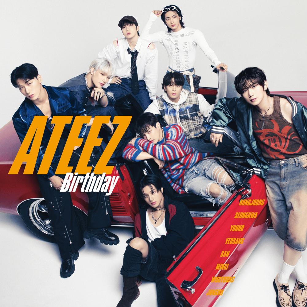 Album cover art for "Birthday" by ATEEZ