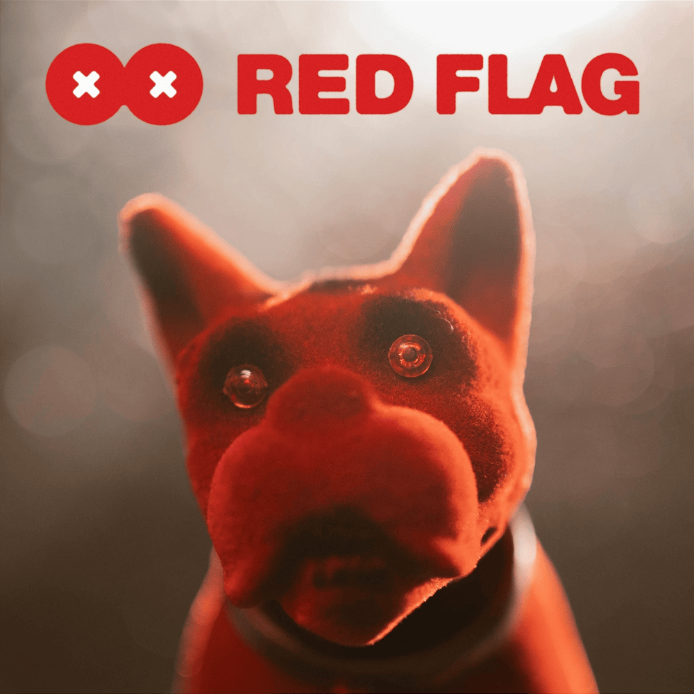 Album cover art for "Red flag" by Kaz Bałagane