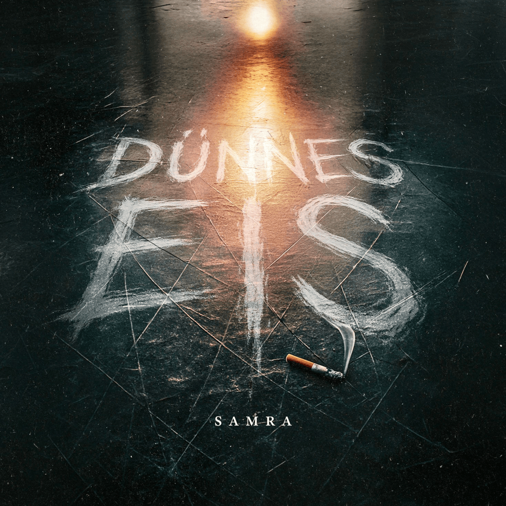 Album cover art for "Dünnes Eis" by Samra