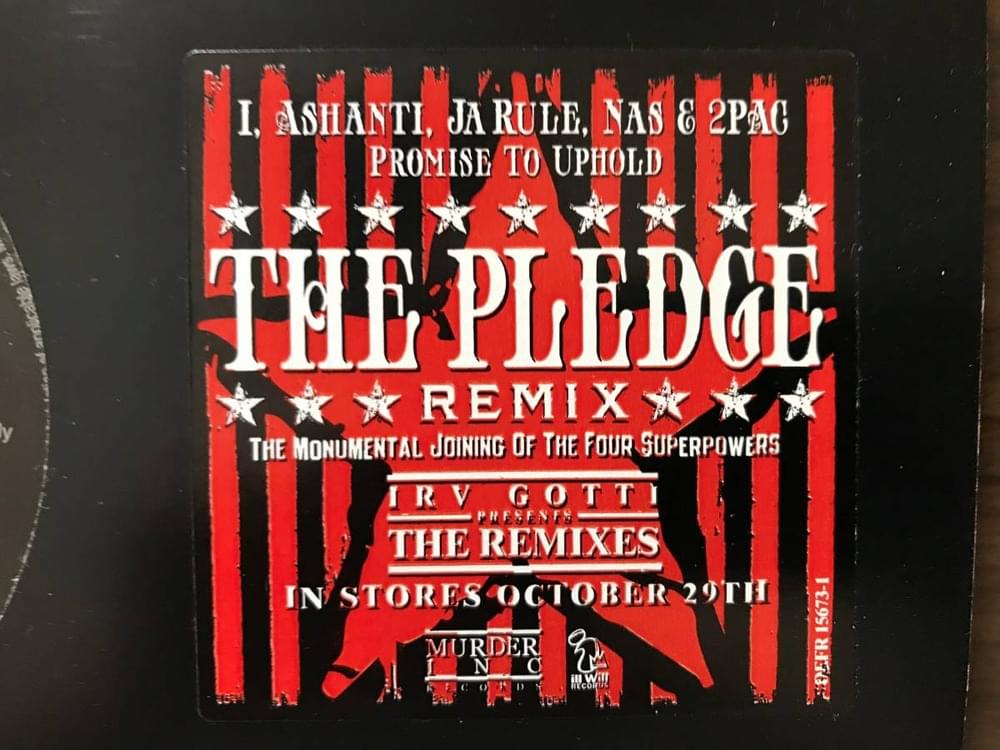 Album cover art for "The Pledge Remix" by Murder Inc. Records & Ashanti & Ja Rule & Nas & 2Pac