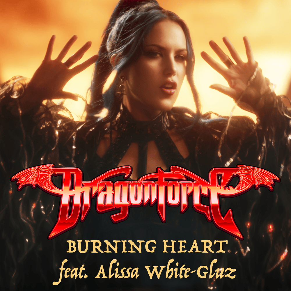Album cover art for "Burning Heart (Duet Version)" by DragonForce & Alissa White-Gluz