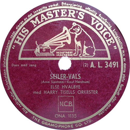 Album cover art for "Ku-båna" by Harry Tisell & Else Hvalbye