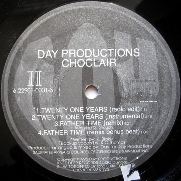Album cover art for "Twenty One Years" by Choclair