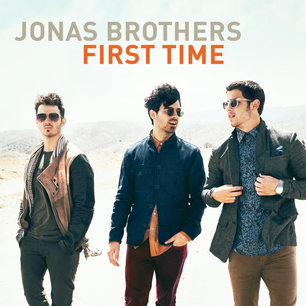 Album cover art for "First Time" by Jonas Brothers