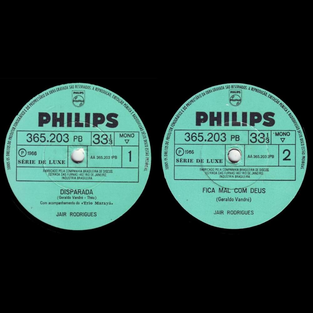 Cover image for Disparada / Fica Mal com Deus