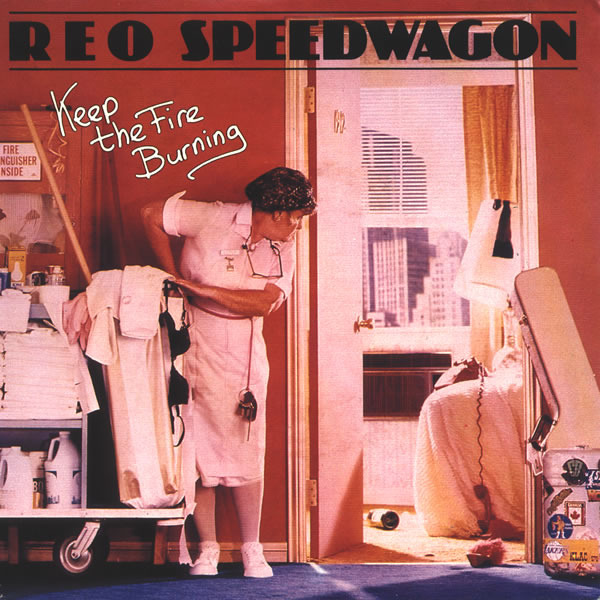 Album cover art for "Keep the Fire Burnin’" by REO Speedwagon