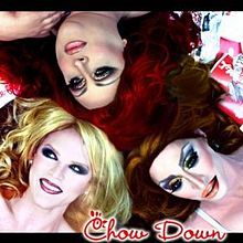 Album cover art for "Chow Down" by Dwv & Willam & Detox Icunt & Vicky Vox