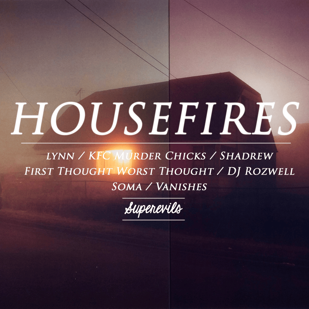 Album cover art for "Housefire IV" by KFC Murder Chicks