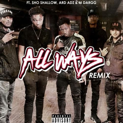 Album cover art for "All Ways Remix" by Tizzy & Ard Adz & M Dargg & Sho Shallow