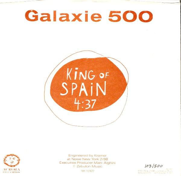 Album cover art for "King of Spain" by Galaxie 500