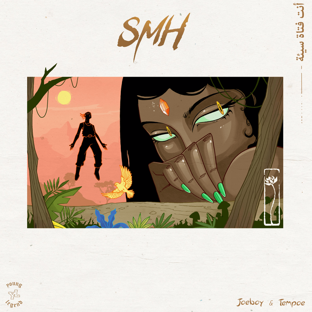 Album cover art for "SMH" by Joeboy & Tempoe