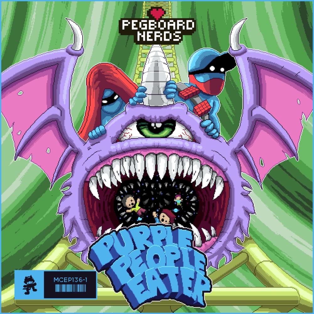 Album cover art for "Purple People Eater" by Pegboard Nerds