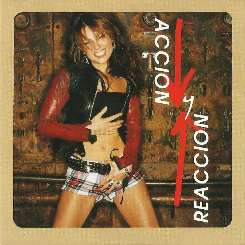 Album cover art for "Acción y Reacción" by Thalía