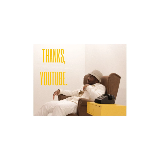 Album cover art for "Thanks, Youtube." by Bryson Gray