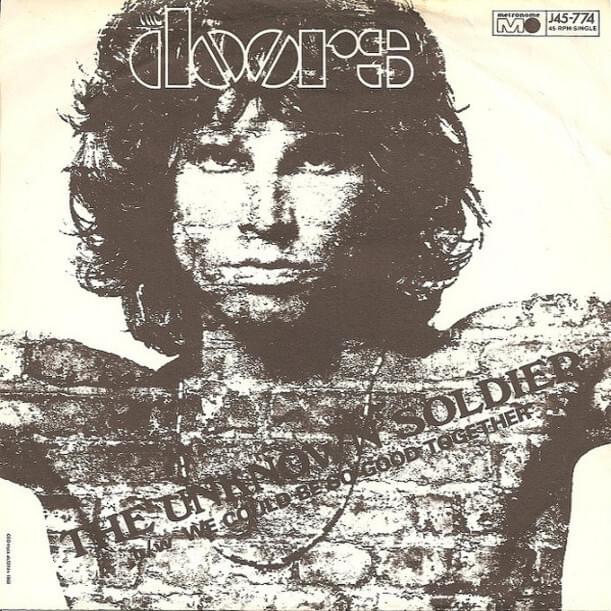 Album cover art for "The Unknown Soldier" by The Doors