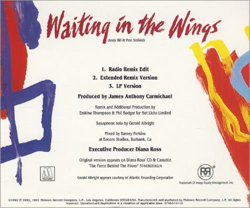 Album cover art for "Waiting in the Wings" by Diana Ross