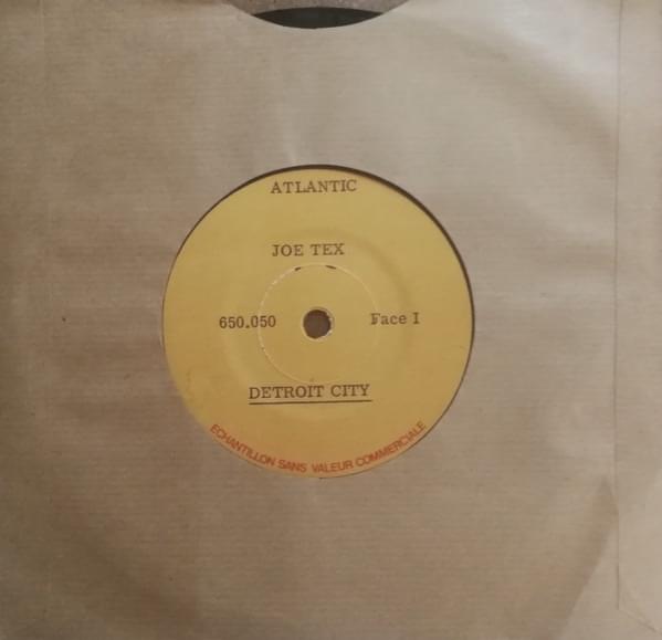 Album cover art for "Detroit City" by Joe Tex