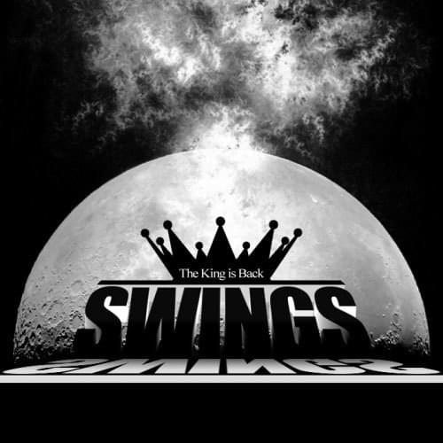 Album cover art for "The King Is Back" by Swings (스윙스)