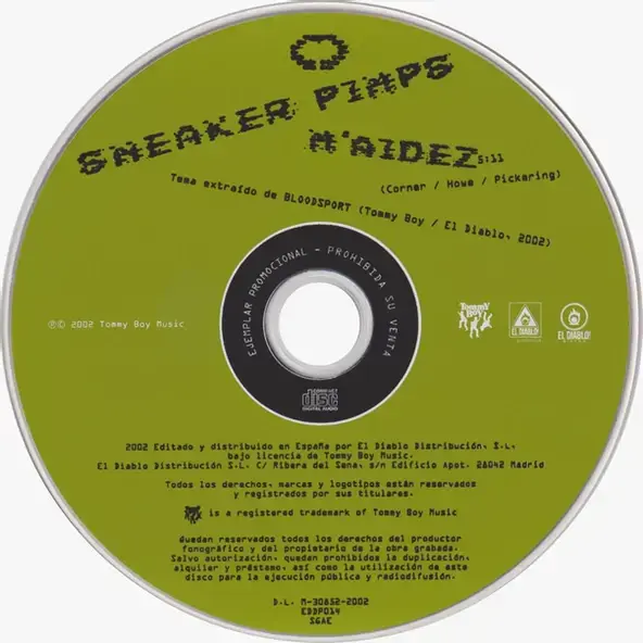 Album cover art for "M’aidez" by Sneaker Pimps