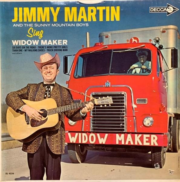 Album cover art for "Truck Drivin’ Man" by Jimmy Martin