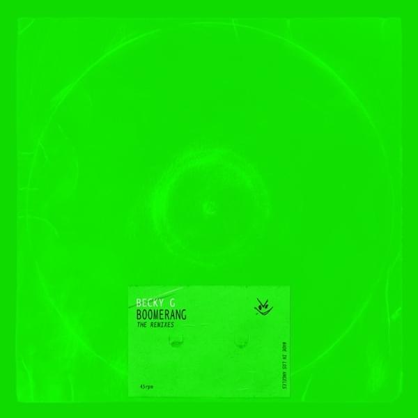 Album cover art for "Boomerang (KC Lights Remix)" by Becky G & KC Lights