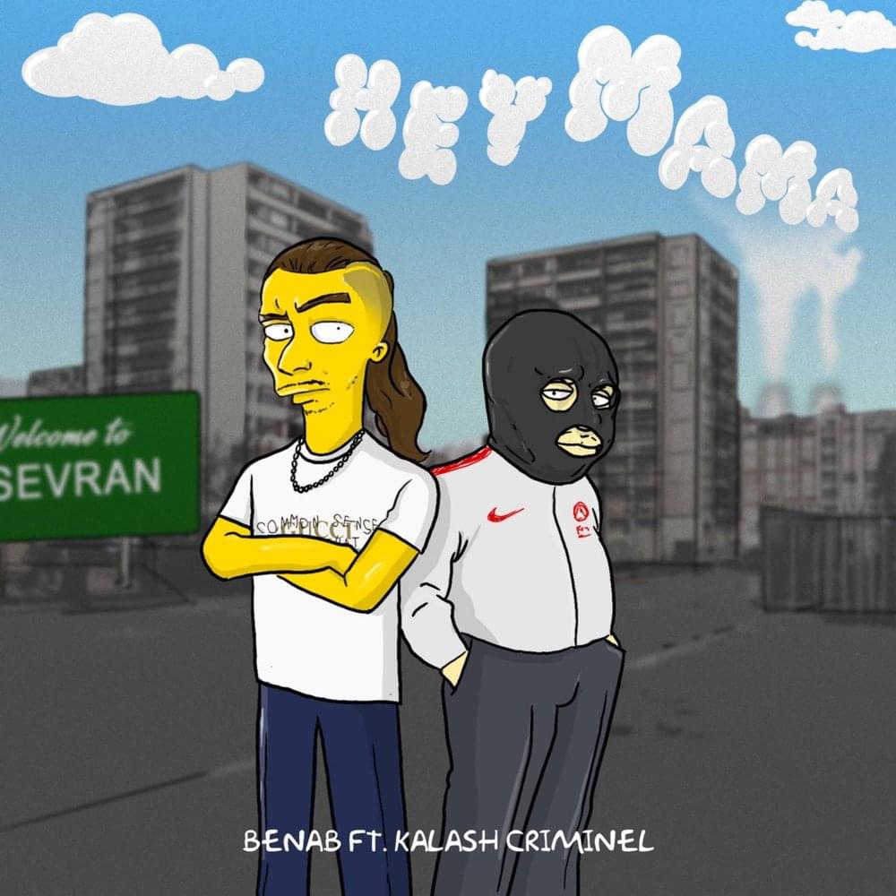 Album cover art for "Hey Mama" by Benab & Kalash Criminel