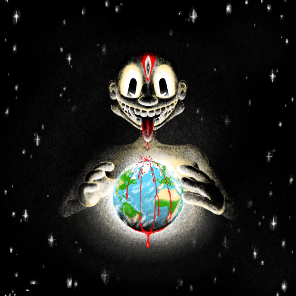 Album cover art for "cold outside" by Lil Darkie