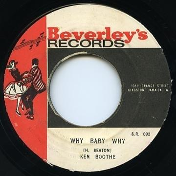 Album cover art for "Why Baby Why" by Ken Boothe