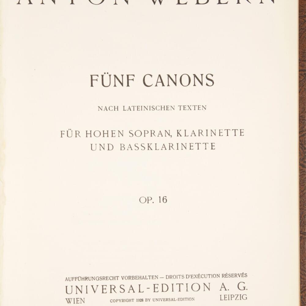 Crux fidelis by Anton Webern