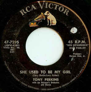 Album cover art for "She Used To Be My Girl" by Anthony Perkins