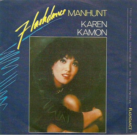 Album cover art for "Manhunt" by Karen Kamon