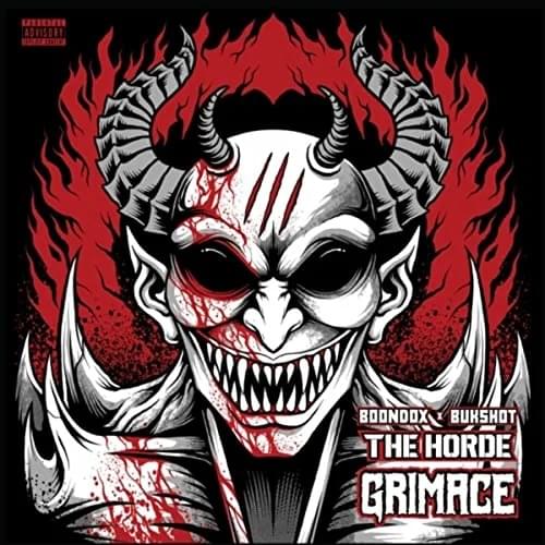 Album cover art for "Grimace" by Boondox