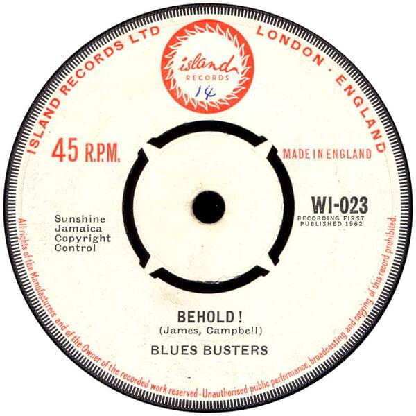 Album cover art for "Behold!" by The Blues Busters