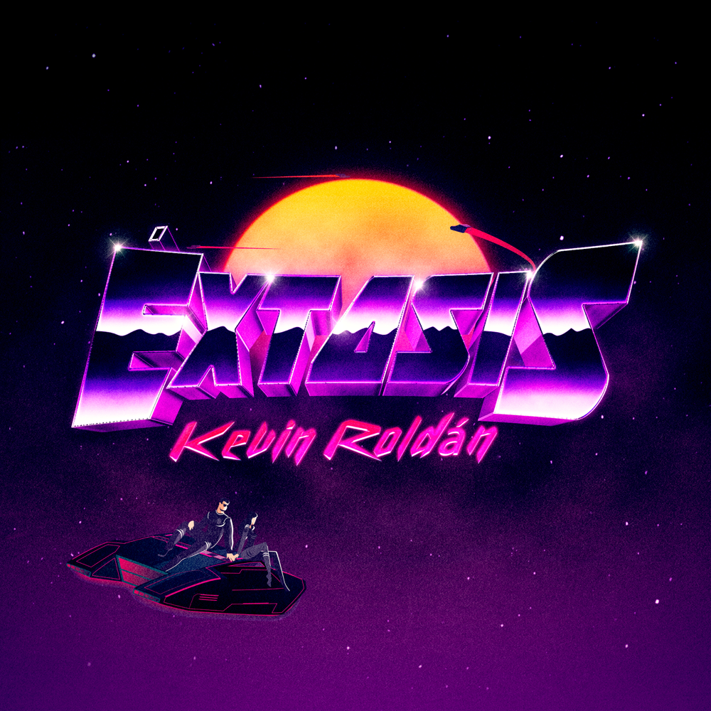 Album cover art for "Éxtasis" by KEVIN ROLDAN