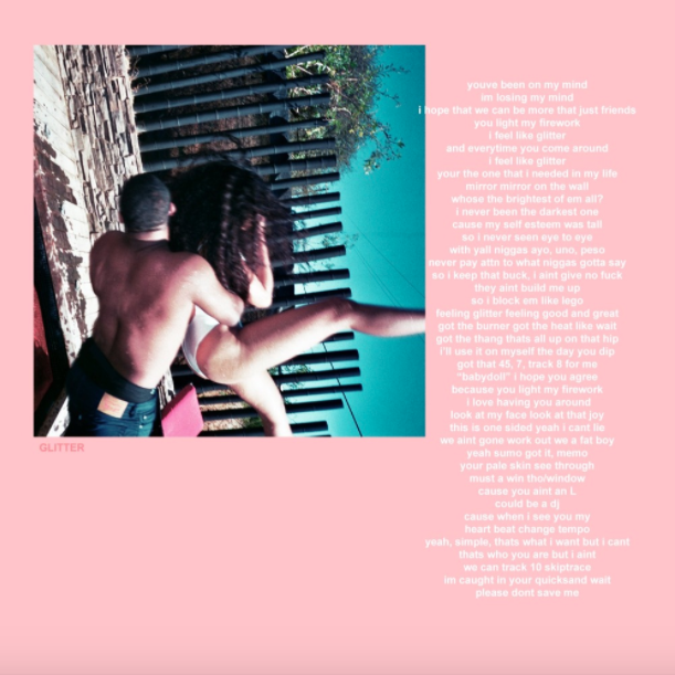 Album cover art for "Glitter" by Tyler, The Creator