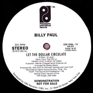 Let The Dollar Circulate by Billy Paul
