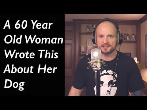 Album cover art for "A 60 Year Old Woman Wrote This About Her Dog" by Mac Lethal