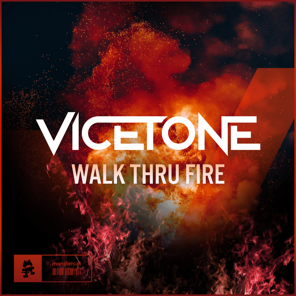 Album cover art for "Walk Thru Fire (Sped Up)" by Vicetone & Meron Ryan