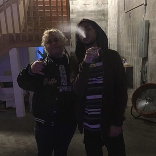 Album cover art for "1st Thing First" by Robb Bank$ & Fat Nick