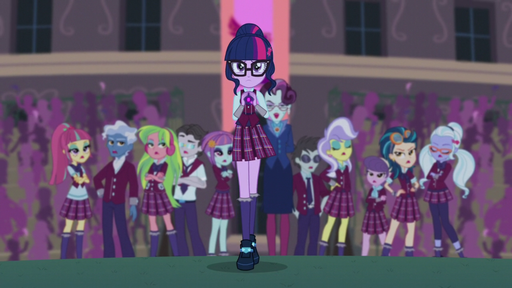 Album cover art for "Unleash the Magic" by Twilight Sparkle & Abacus Cinch & Iris Quinn & Rebecca Shoichet