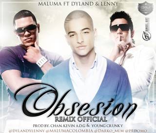 Album cover art for "Obsesión (Remix)" by Maluma & Dyland & Lenny