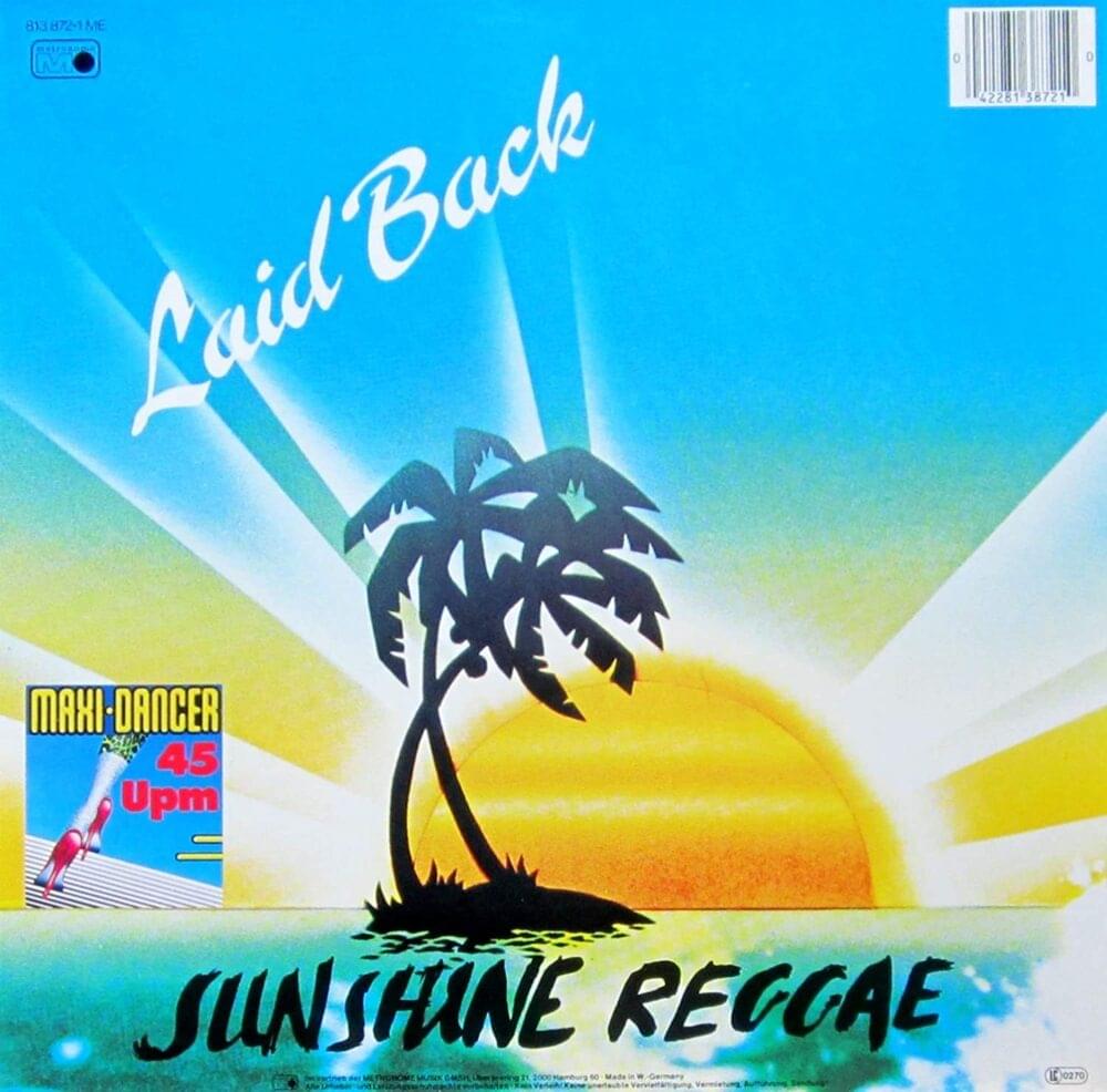 Album cover art for "Sunshine Reggae" by Laid Back