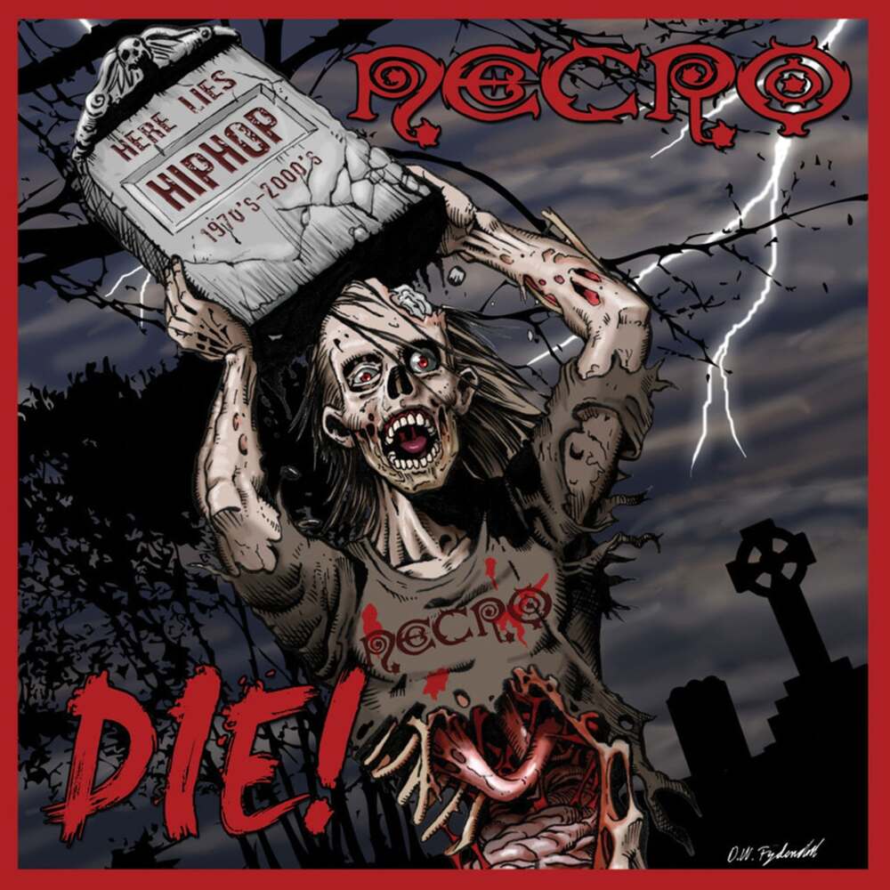 Album cover art for "Thin Line Between Love and Hate" by Necro